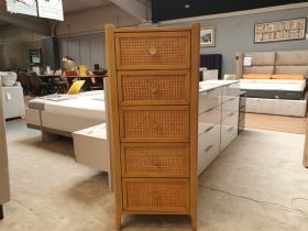 Java 5 Drawer Tall Chest